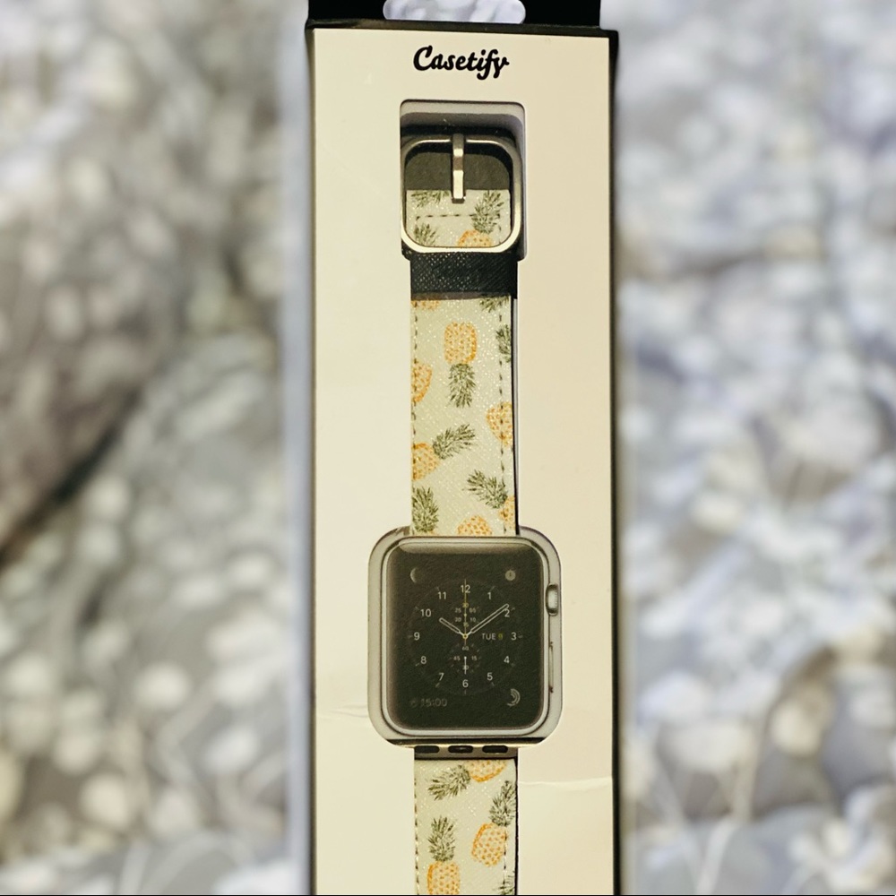 NWT Casetify pineapple 42mm Apple Watch band